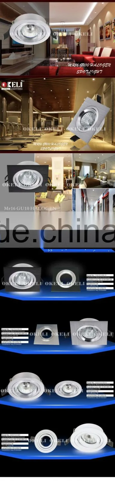 New hot sale GU10 spotlight fixture,indoor lighting fixture
