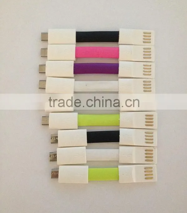 ODM 1inch micro usb cable magnet flat design form alibaba china