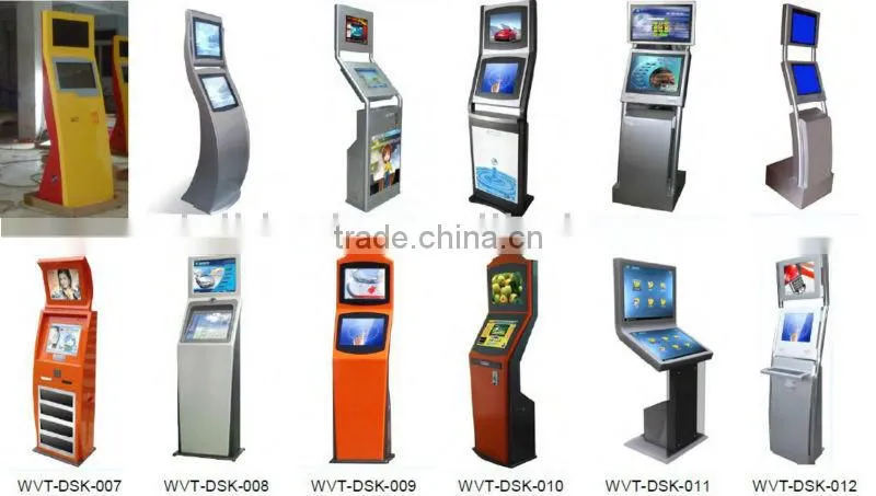 Dual-screen kiosk with metal keyboard