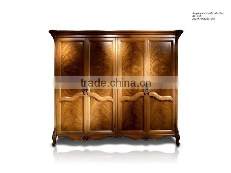 European classic bedroom sets royal design king size bed solid wood bedroom furniture