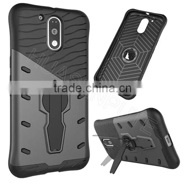 Popular Shock Resistant Armour Case with Stand For Motorola G4&G4 Plus