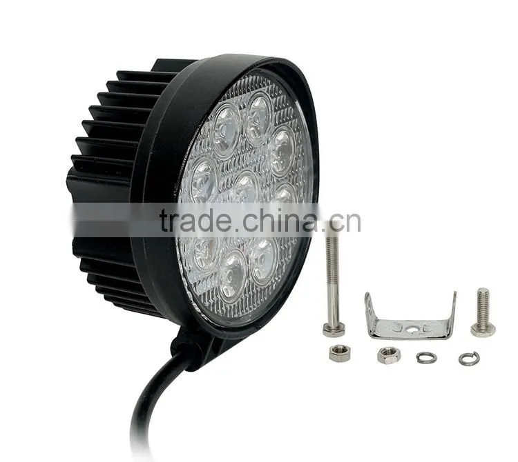 Hot sale led work light 27W 4. inch for motocycle ,with 2 year warranty