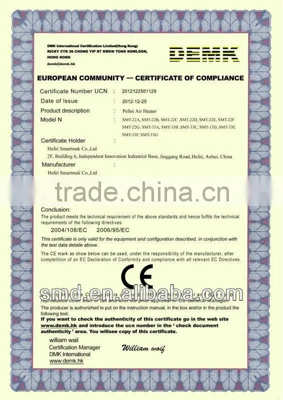 Automatic feed Portable wood pellet steam boiler,18KW pellet stove