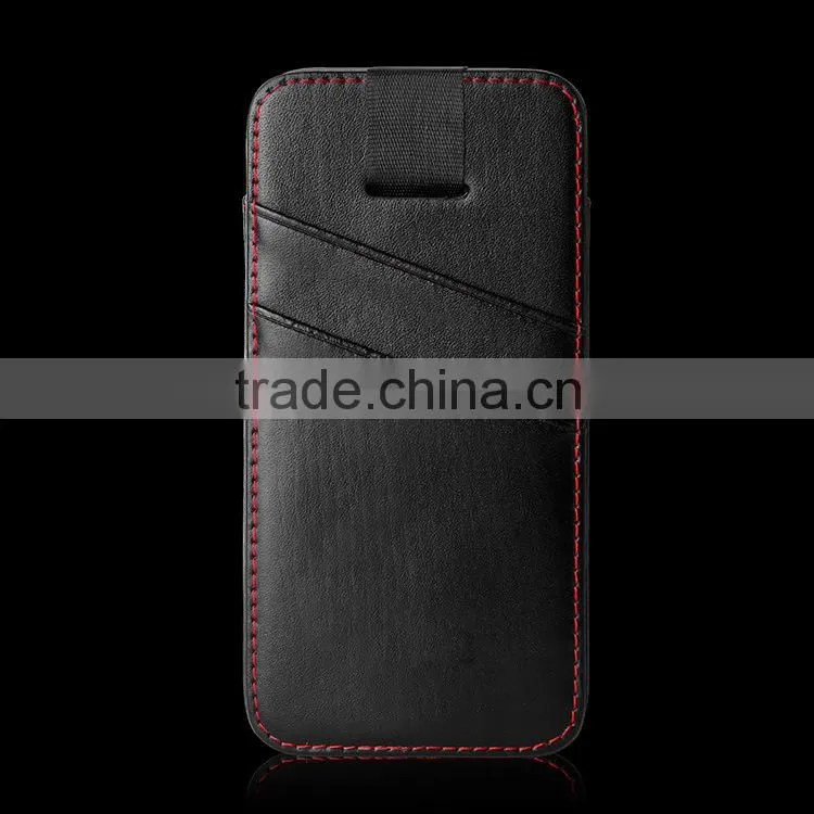 Top cow leather pouch sleeve for iphone 6S with pull tab case bag sleeve mobile phones accessories for iphone 6 case