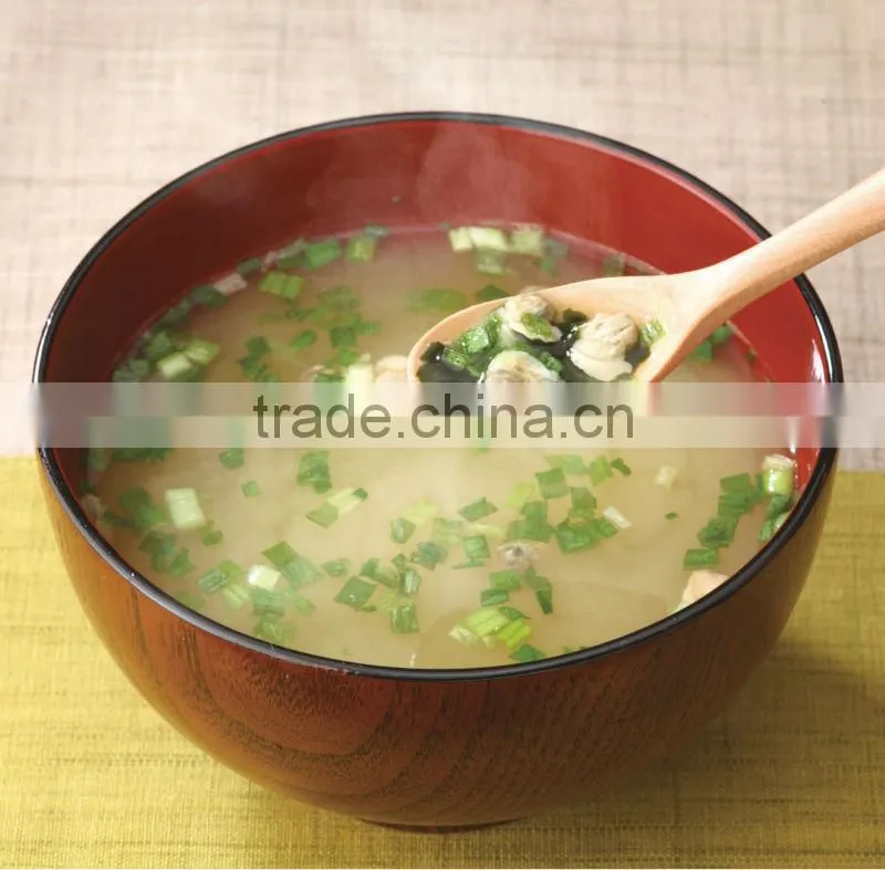Easy to make delicious freeze dried food miso soup for relieving hangover