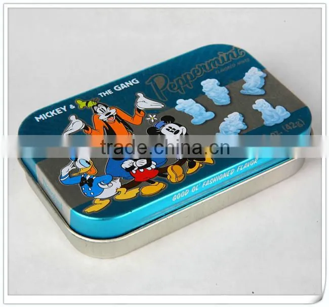 Small metal mint tin box