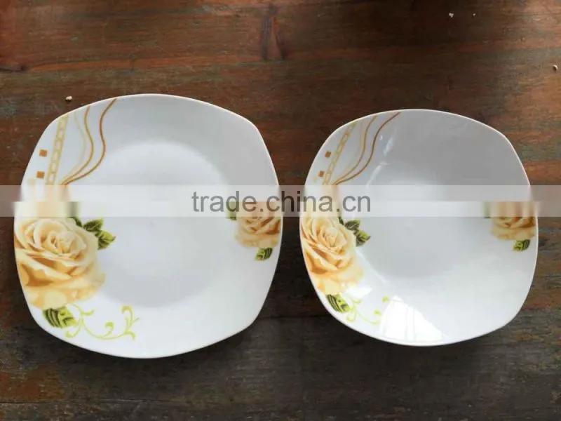 full decal cheap dinner plate/ porcelain dinner plate