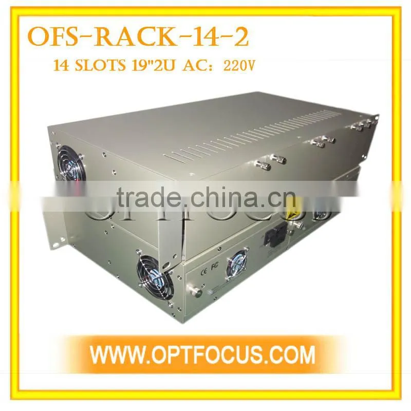 14 Slots 19 inch rack ,2U with single power supply