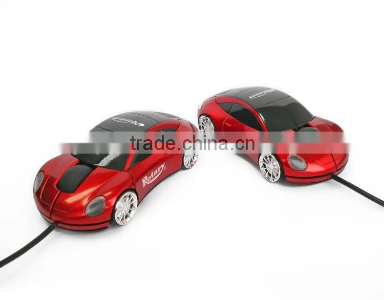 Computer Laptop USB Wired Car Shaped Gift Mouse with LED