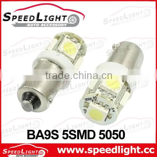Factory Supply Super Brightness Car LED Light 5SMD 5050 BA9S LED Lamp