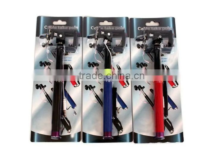 Extendable Handheld Flexible selfie stick monopod Universal mobile phone selfie holder