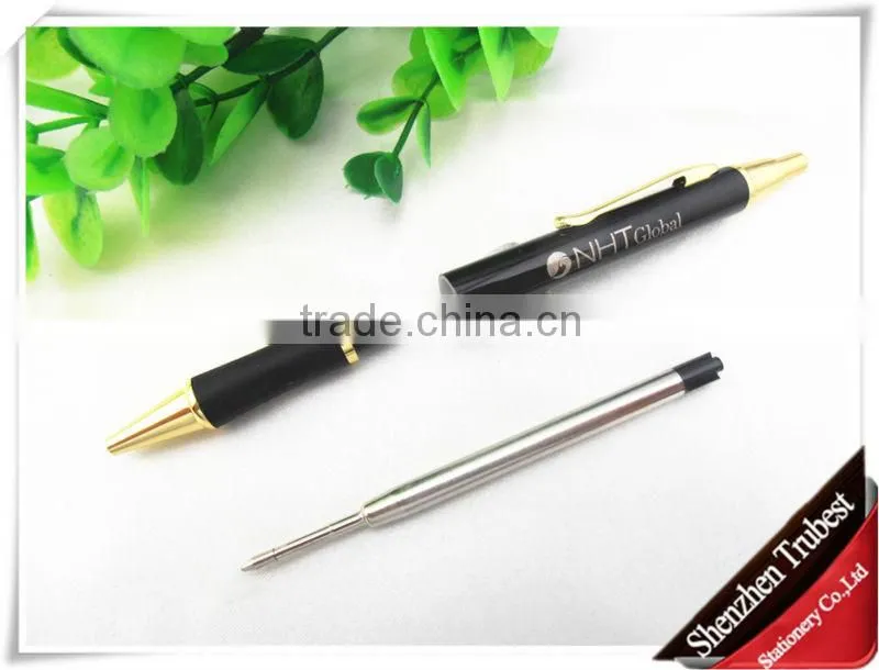 rubber grip metal spring pen