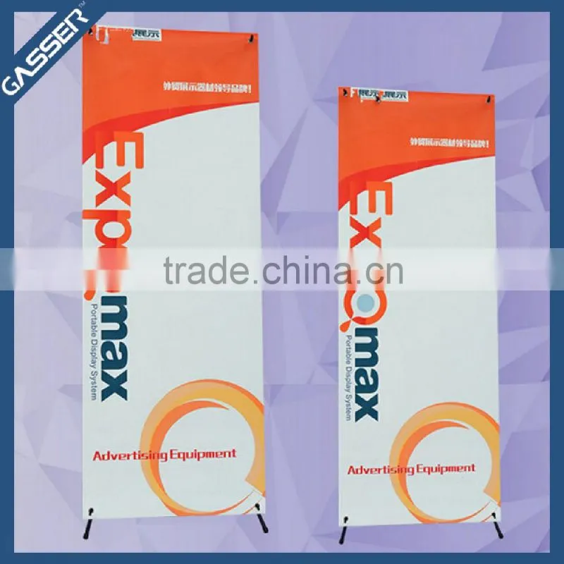 High quality ABS plastic parts and iron pipe plastic x banner stand