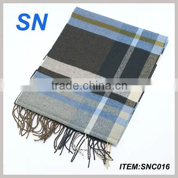 Classy acrylic material imitated cashmere scarf