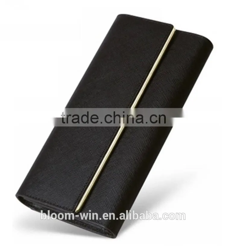 2015 latest design fashion beautiful lady women custom long purse clutch wallets