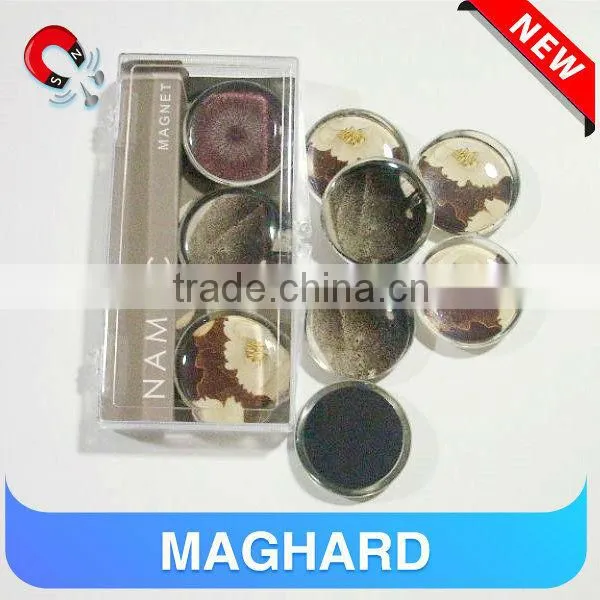 Custom Glass magnet D35MM *9.5MM -3pcs/set