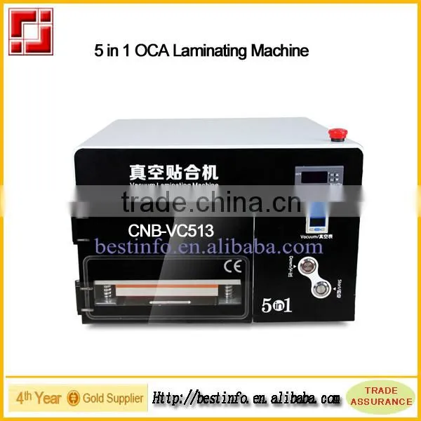 2015 Hot and new 5 in 1 multifunction oca laminatimg machine Lcd repair machine remove air bubble with loca mould
