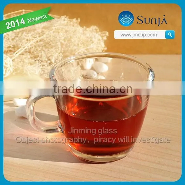 Espresso glass cups of coffee for bars custom cups clear glass mug with handle latte glass cups of coffee for bars