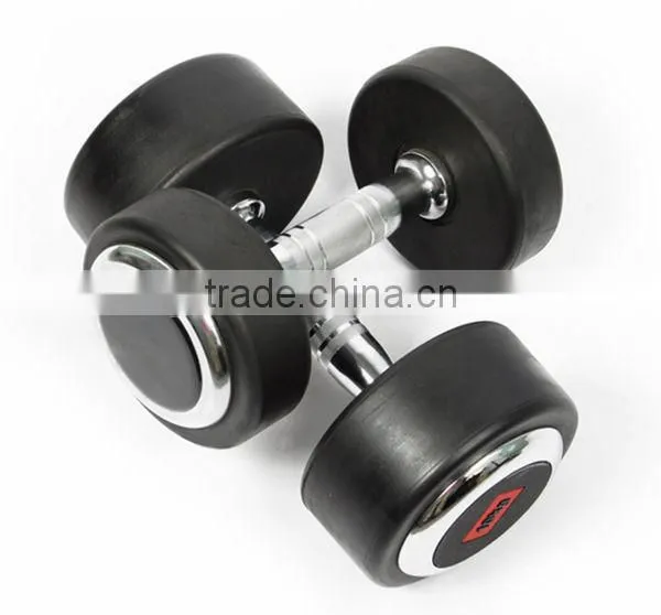 PU dumbbell with chormed end plate manufacturers in china