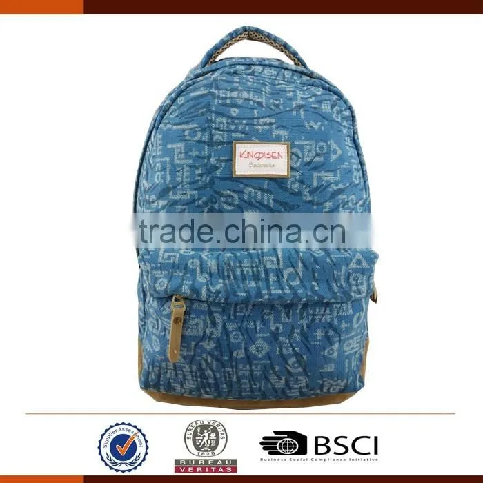 Wholesale Canvas Laptop Backpack Bag for School