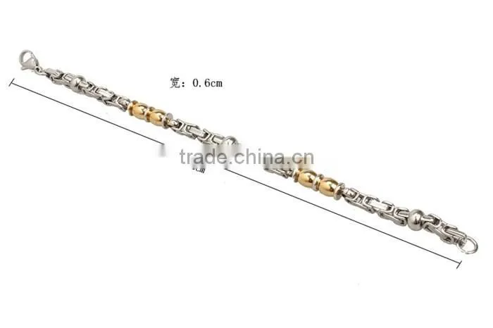 Latest design joint 316l stainless steel jewelry bracelet for men