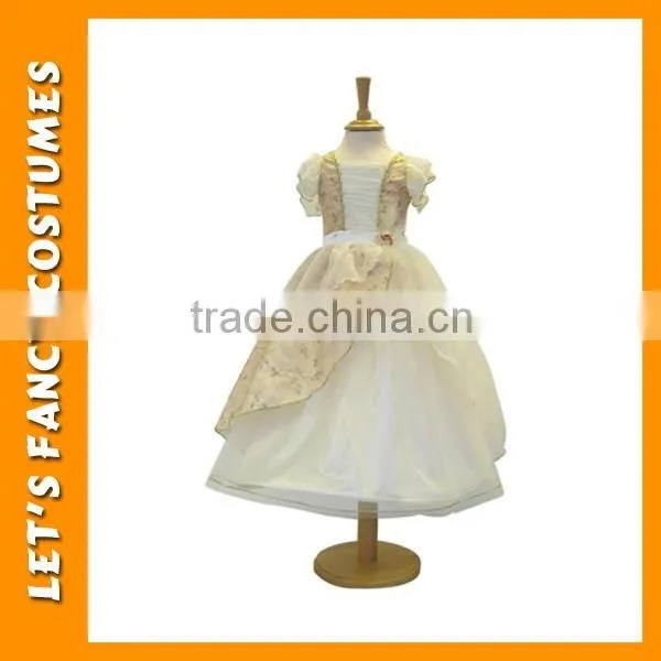 PGCC0072 Hottest !!! 2016 wholesale girls ' costume girl's fancy dress white halloween costume children carnival costume