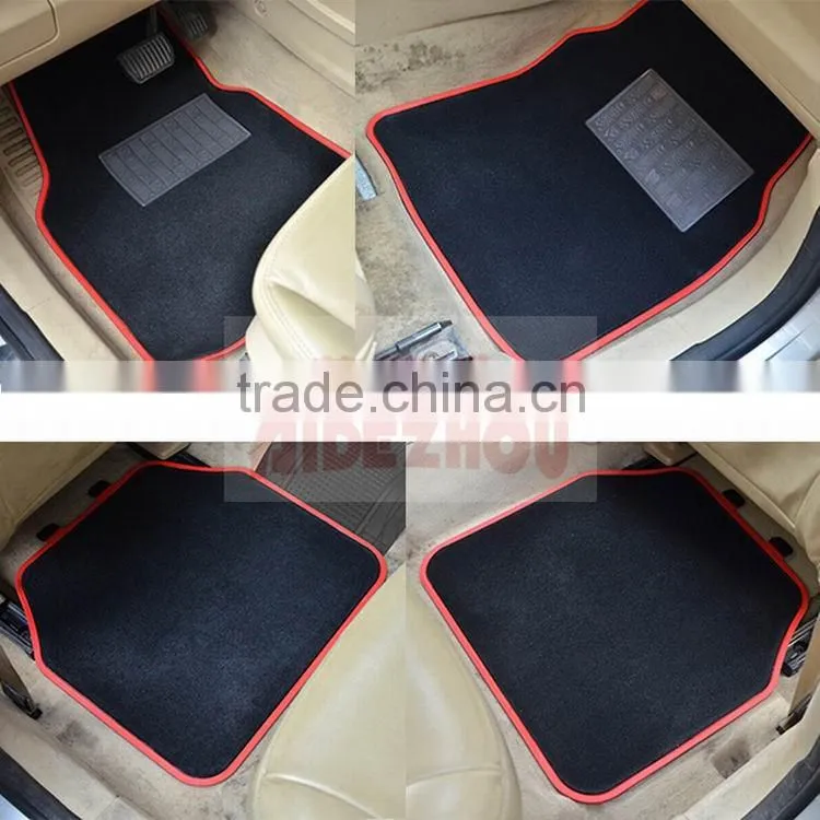 All Weather Rubber Universal Fit Auto Floor Mats Liner - Heavy Duty 4pc Set