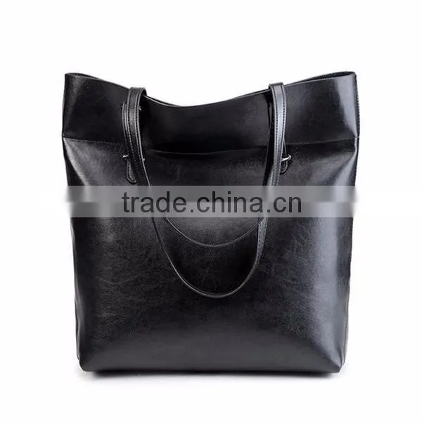 New Satchel Women Fashion Black PU Leather Messenger bag Shoulder bag Tote Handbag