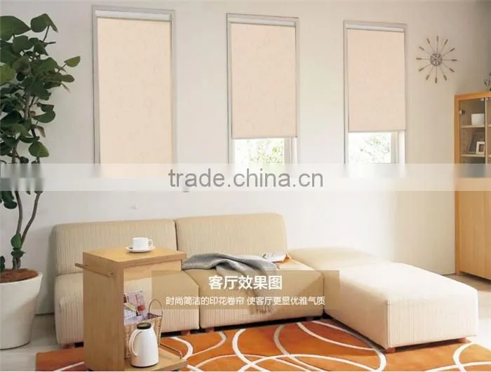 China supplier pvc built-in window shutter with leaves pattern