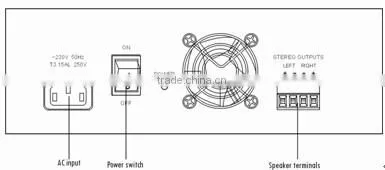 ITC T-260AP Best Sale 2ch 60W 4 ohm or 8 ohm PA System Small Integrated Amplifier