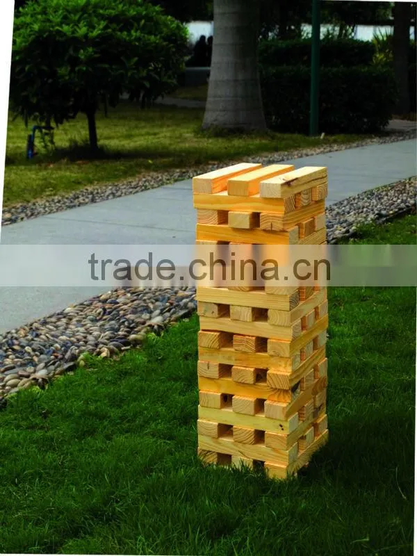GARDEN GAME 60pcs wooden tumble game