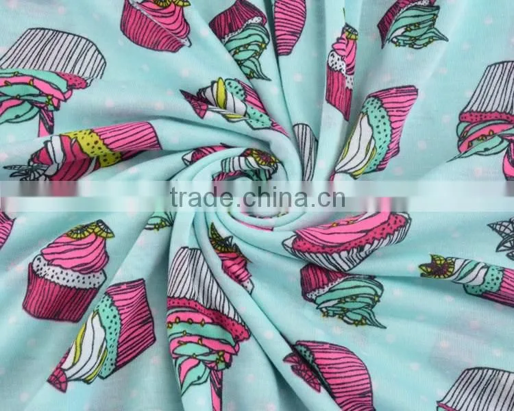 Jiufan textile 100% polyester stretch interlock knitted fabric