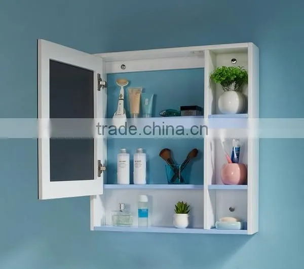 Modern Design White Oak wood Cabinet Mirror Cabinet combo Bathroom Furniture No.W007