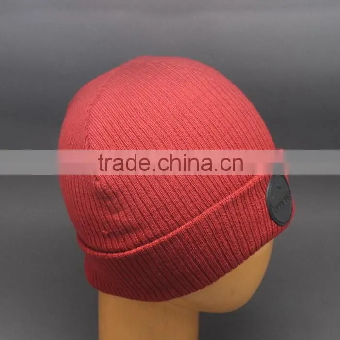 DESIGN YOUR OWN WINTER HAT WITH LATHER PATCH FOR MEN