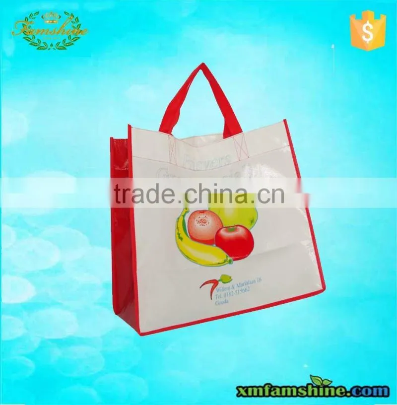high quality laminated nonwoven bag/laminated shopping tote bag