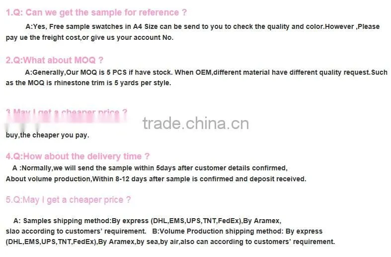 HC4625-1 Hechun Export Quality Garments Fashion HotFix Rhinestone Beaded Trim