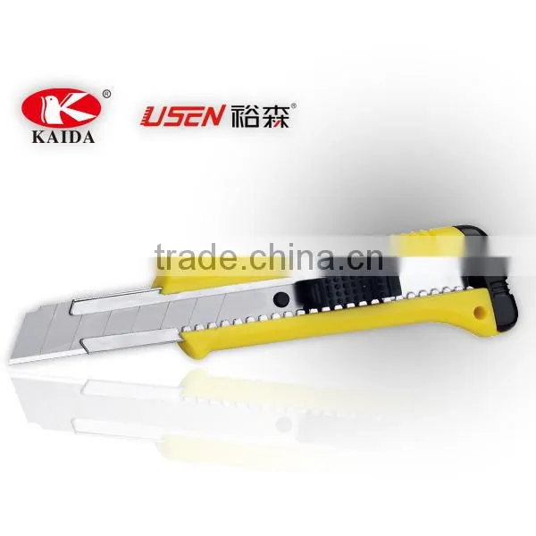 Plastic handle 18mm blade auto lock slider Stationery Cutter