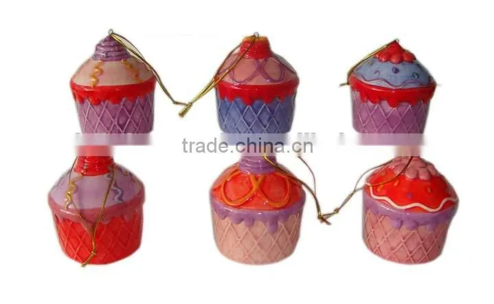 Customized ceramic wedding decoration napkin rings Hanging Decoration
