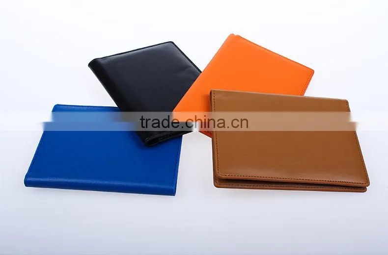High quality cow leather men's card holder travel passport holder