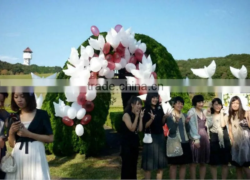 2016 Wedding Helium Inflatable Biodegradable White Dove Balloons For Wedding Decoration Doves Dhaped Bio Balloons