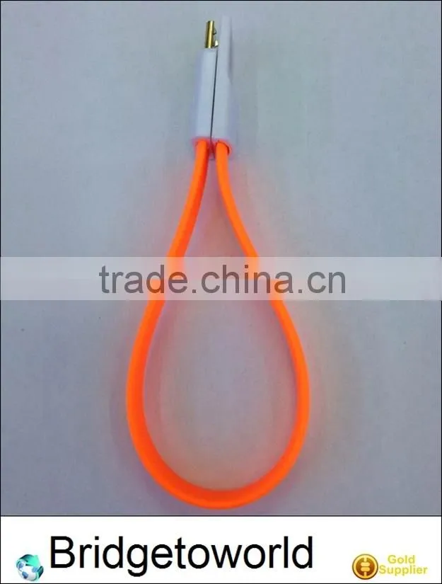 Flat cable magnetic usb cable micro usb cable for Samsung S3 S4 Note 2