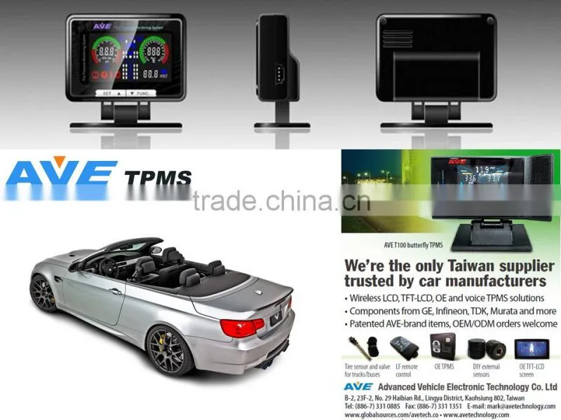 Quality Product Car Accessary AVE T100-SERIES Tire Pressure Mnitoring System TPMS for BMW M3 E93