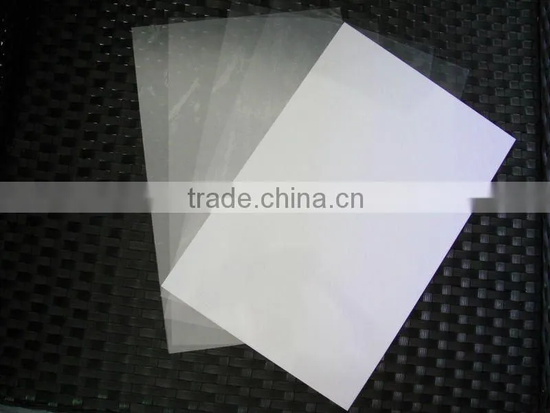 Inkjet printable PVC sheet for bank card making