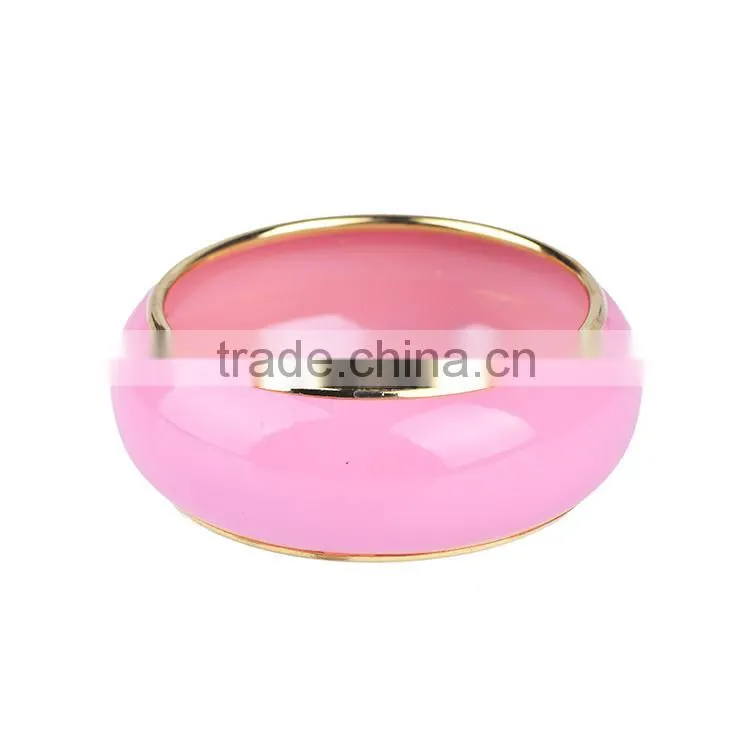 Free sample 2016 new design Coating craft plain stainless steel cuff bangle