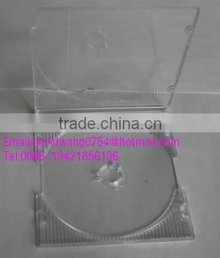 mini cd case single clear transparent