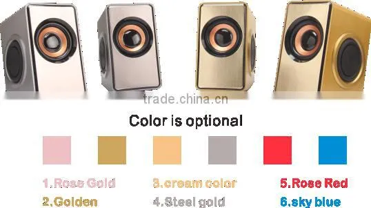 Mini portable 2.0speaker with hifi amplifier micro
