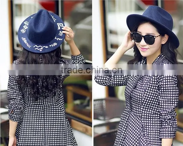 The Latest Fashion Felt Fedora Hat Ladies Felt Hillbilly Hat