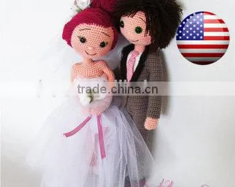 Newish design of Crochet groom/bride Toys.