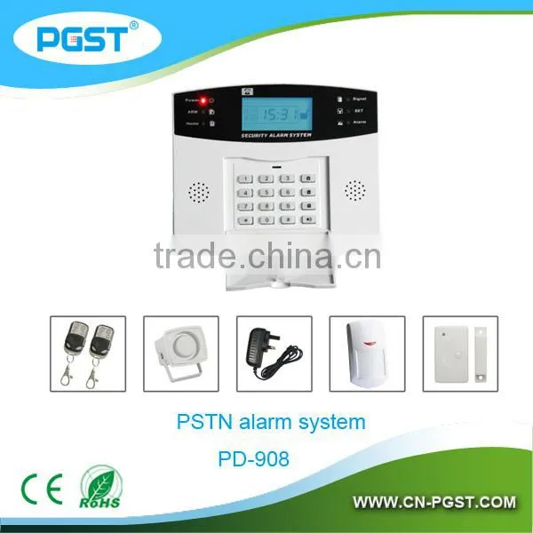 LCD display PSTN alarm system for PD-908 PSTN alarm system with CE&RoHS