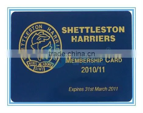 Custom PVC Plastic Card with Embossing Serial Numbers